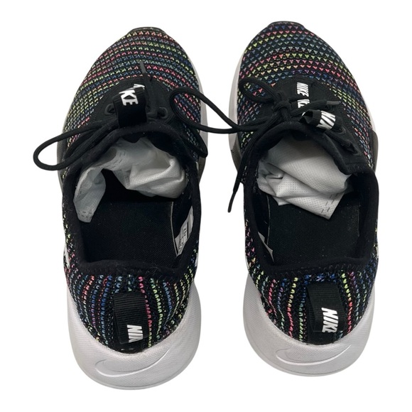 Nike Girls Ashin Modern Black Rainbow Knit Sneakers Athletic Shoes Youth 4.5 - Picture 9 of 15